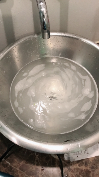 上尾市 小敷谷洗面所排水つまり