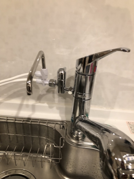  浄水器取り付け